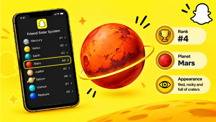 Snapchat Mars Planet - Meaning, Rank & Appearance