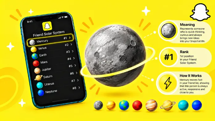 Snapchat Mercury Planet - Meaning, Rank & How It Works