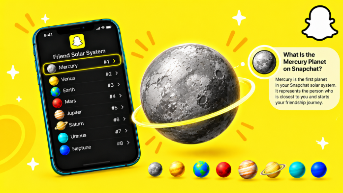 What Is the Mercury Planet on Snapchat